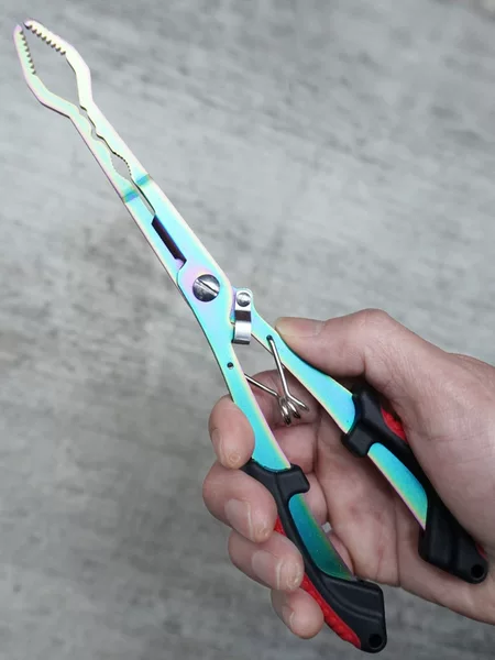 Stainless Steel Fish Control Device, Multi-Functional Fish Control Pliers, Anti-Slip Lure Pliers, Fish Clamp, Fishing Scissors, Outdoor Fishing Gear