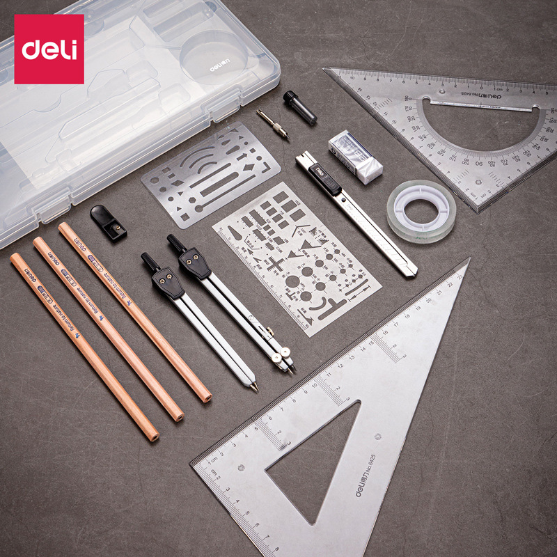 Deli 72156 Engineering Machinery Drawing Set Student Exam…