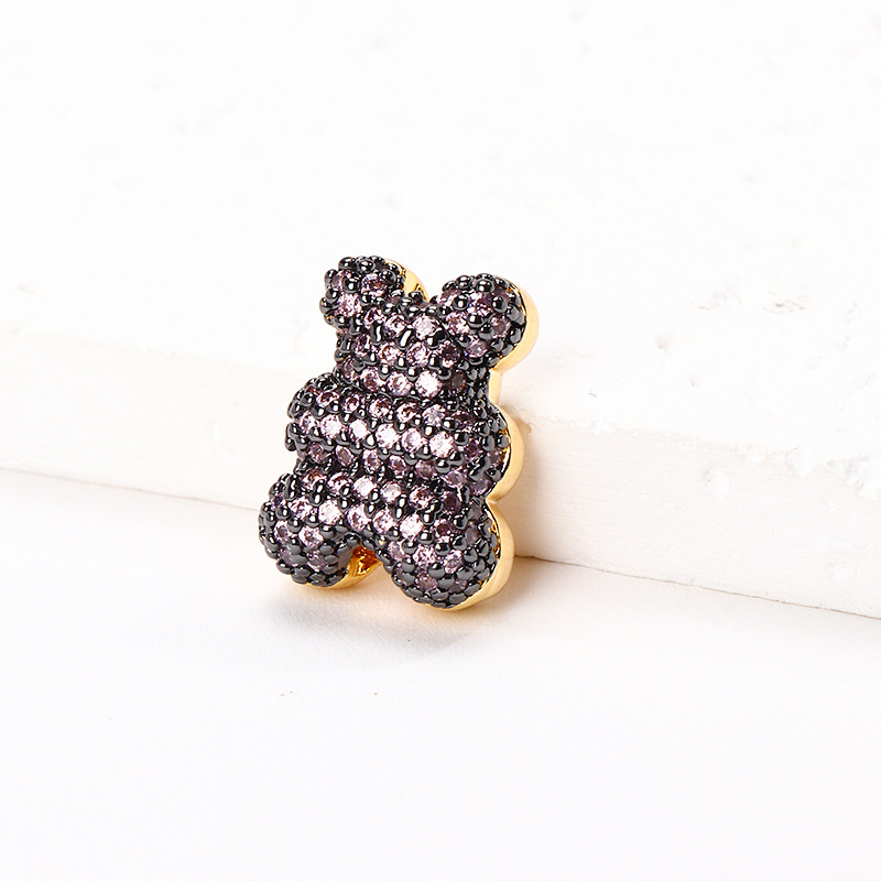 Cute Animal Copper Inlay Zircon Charms display picture 10