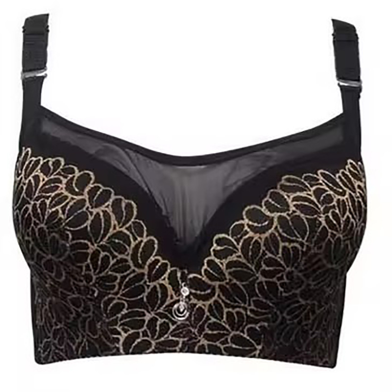 Foreign Trade plus size Thin Tube-shaped Underwear Breathable Comfortable Sexy Anti-running Light Adjustable Push-up Bra