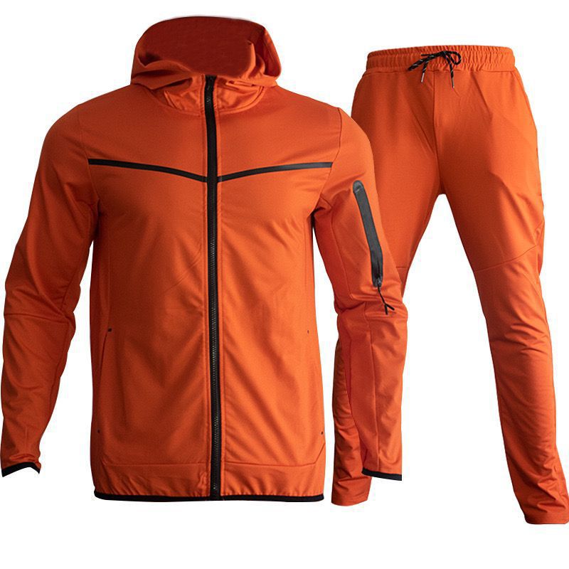 Trajes deportivos para hombres de venta caliente de Amazon transfronterizo en Europa y América Primavera y otoño nuevos pantalones de ropa deportiva con capucha Trajes casuales