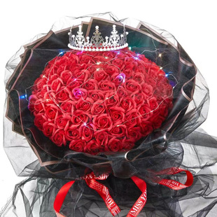 99 roses bouquet Valentine's Day Mother's Day to send his girlfriend mother soap flower proposal creative birthday gift