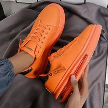 新款气垫小白鞋男爆款学生运动休闲鞋韩版跑步鞋百搭板鞋增高