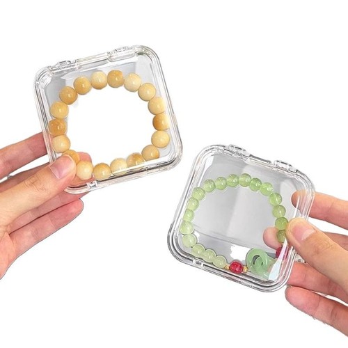 Accessories storage box, jewelry organizer, crystal bracelet storage box, dustproof jewelry box, nail art storage box