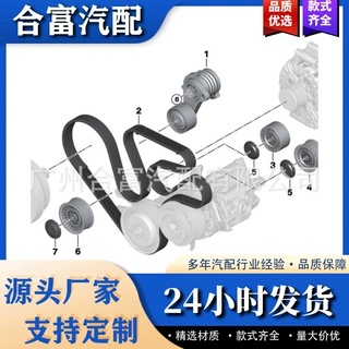压缩机皮带 发电机皮带11287628279适用于宝马7系F01/F02