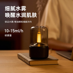 跨境创意仿真烛光灯香薰机家用办公雾化精油香薰空气加湿器送礼物