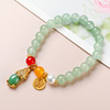 Protective amulet jade, small design bracelet for St. Valentine's Day, for luck, Birthday gift