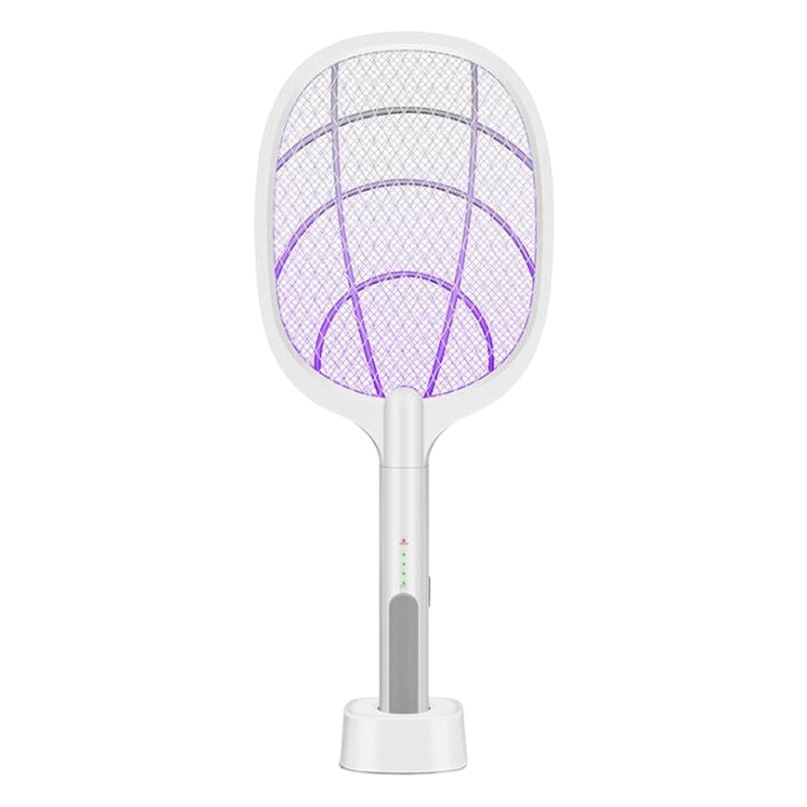 Mosquito eléctrico swatter USB batería de litio recargable hogar buen matamoscas mosquito eléctrico matamoscas asesino dos en uno al por mayor