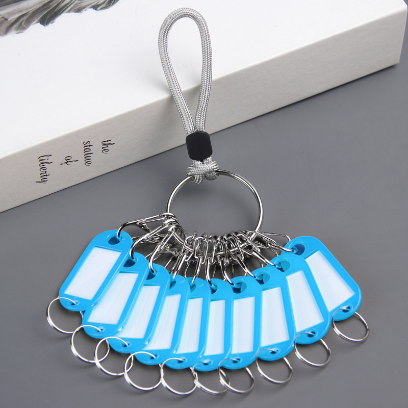 8字のキーホルダーを入れやすいキーホルダーのプラスチックの鍵と鍵のラベルの番号札の分類のキーホルダー|undefined