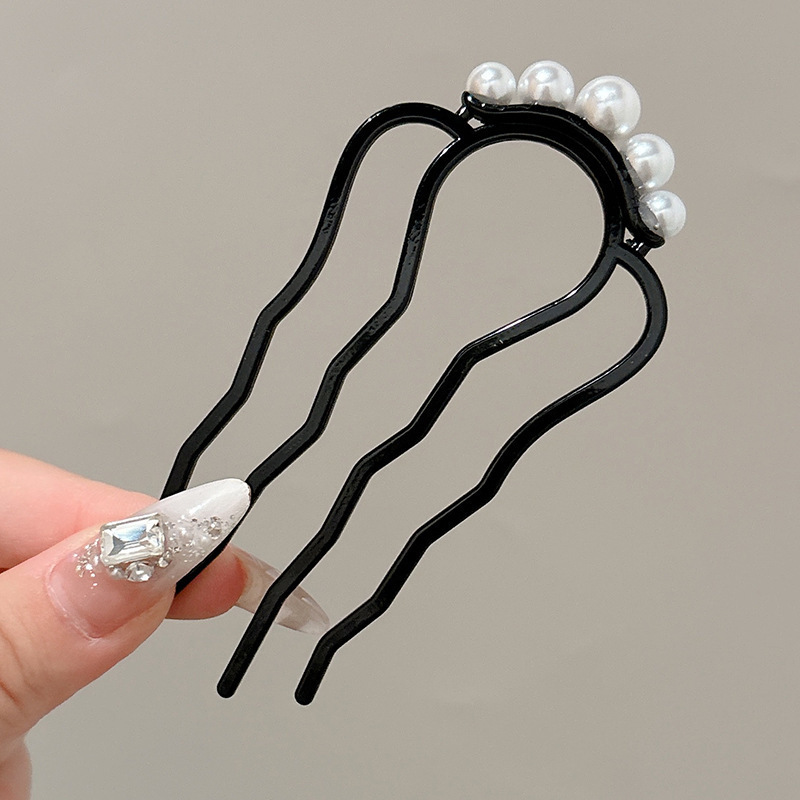 新中式古风发簪女u型发夹盘发神器插梳头饰发钗优雅高级感u形簪子|undefined