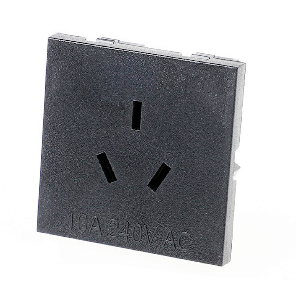 澳式AC电源插座10A 250V三孔插座储能 卡式澳大利亚阿根廷SS-8D-1