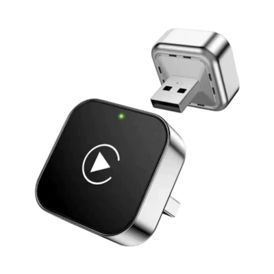 Cross-Border Two-In-One Wired to Wireless Simsiz CarPlay və Android Auto - 2in1carplay-supports-domestic-carplay-silver