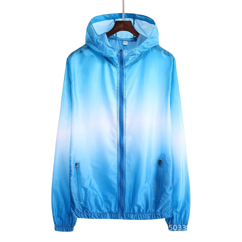 Men and Women Couple Light and Breathable Summer Outdoor Sports Large Size Coat Beach Wear Dry Skin Windbreaker