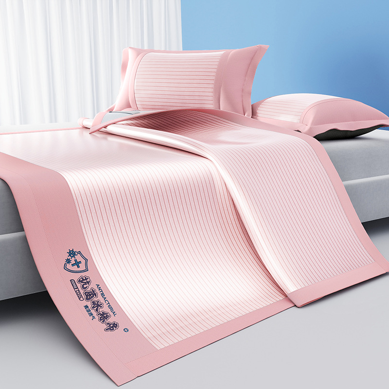 [항균 스타일] 핑크 - 침대 시트 스타일★베갯잇 포함 [A급 원단, 항균, 진드기 방지, 급속 냉각]