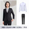 Women's black suit + pants + 698 white shirt