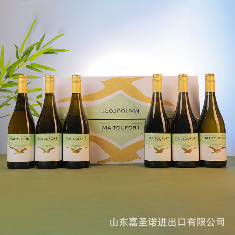 Sauvignon Blanc 전체 상자 단일 행 수평 포장(6의 배수로 촬영, JD.com 원래 상자로 배송)