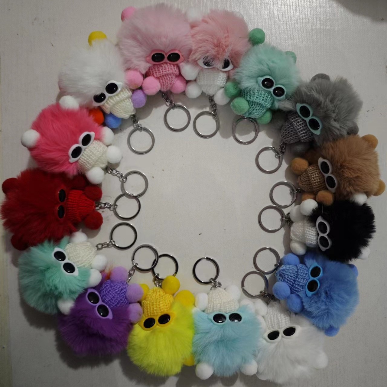 Nueva mascota Linda pequeña Cerda monstruo muñeca colgante anti-perdida llavero mochila colgante felpa Super lindo regalo