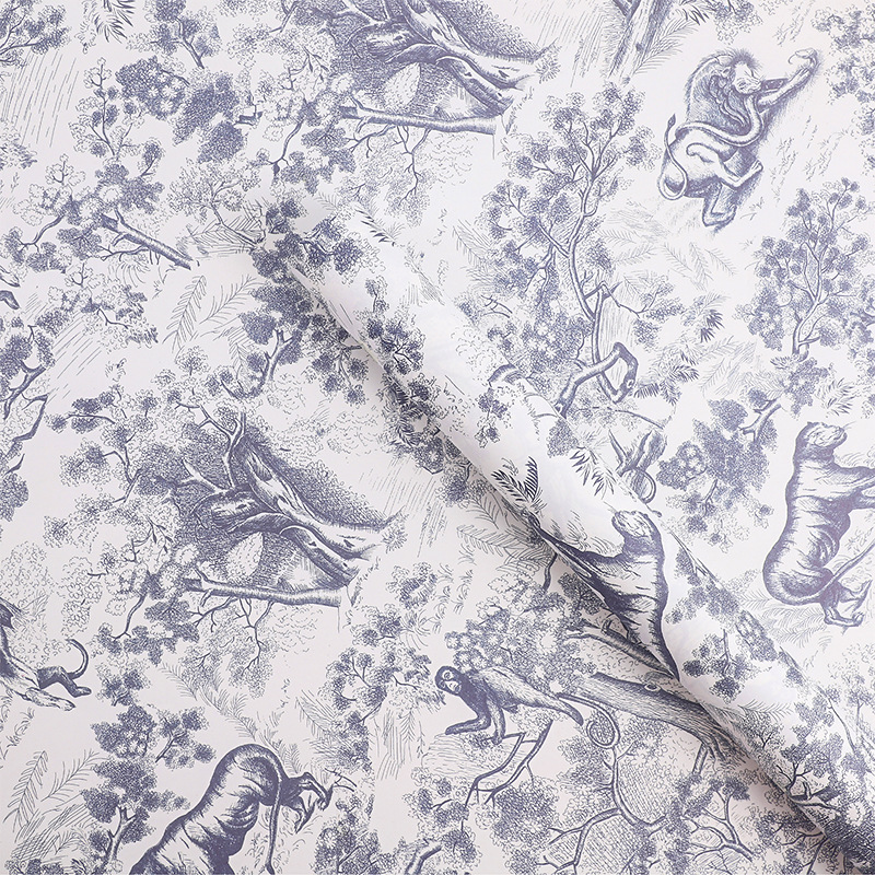 Nuevo material de embalaje de flores de celebridad de Internet Festival de la diosa de estilo europeo retro PAPEL DE Kraft impreso impermeable ligero engrosado