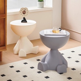 Creative Bedside Table Home Sofa Side Table Removable Shelf Bedroom Balcony Mini Table Coffee Table for Small Apartment