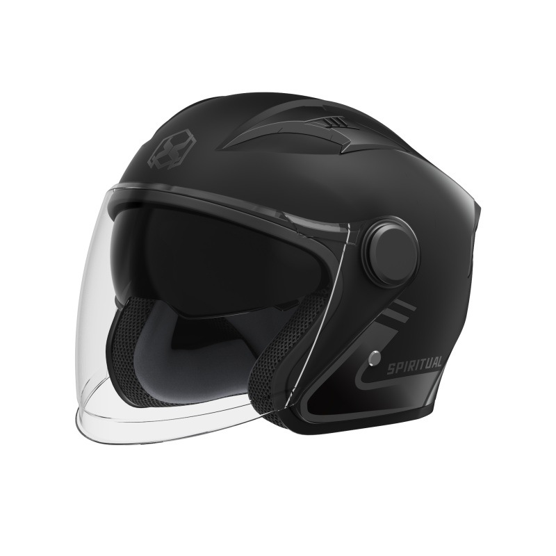 Casco de coche eléctrico especial de comercio exterior para hombre Four Seasons General de motocicleta en el extranjero para mujer Casco a prueba de viento simple de invierno para mujer