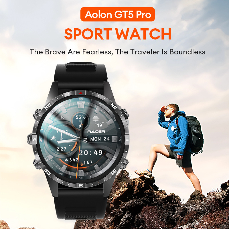 Aolon Popular Smart Watch Gt5Pro Super Waterproof High-Definition Large Screen Fitness Outdoor Sports