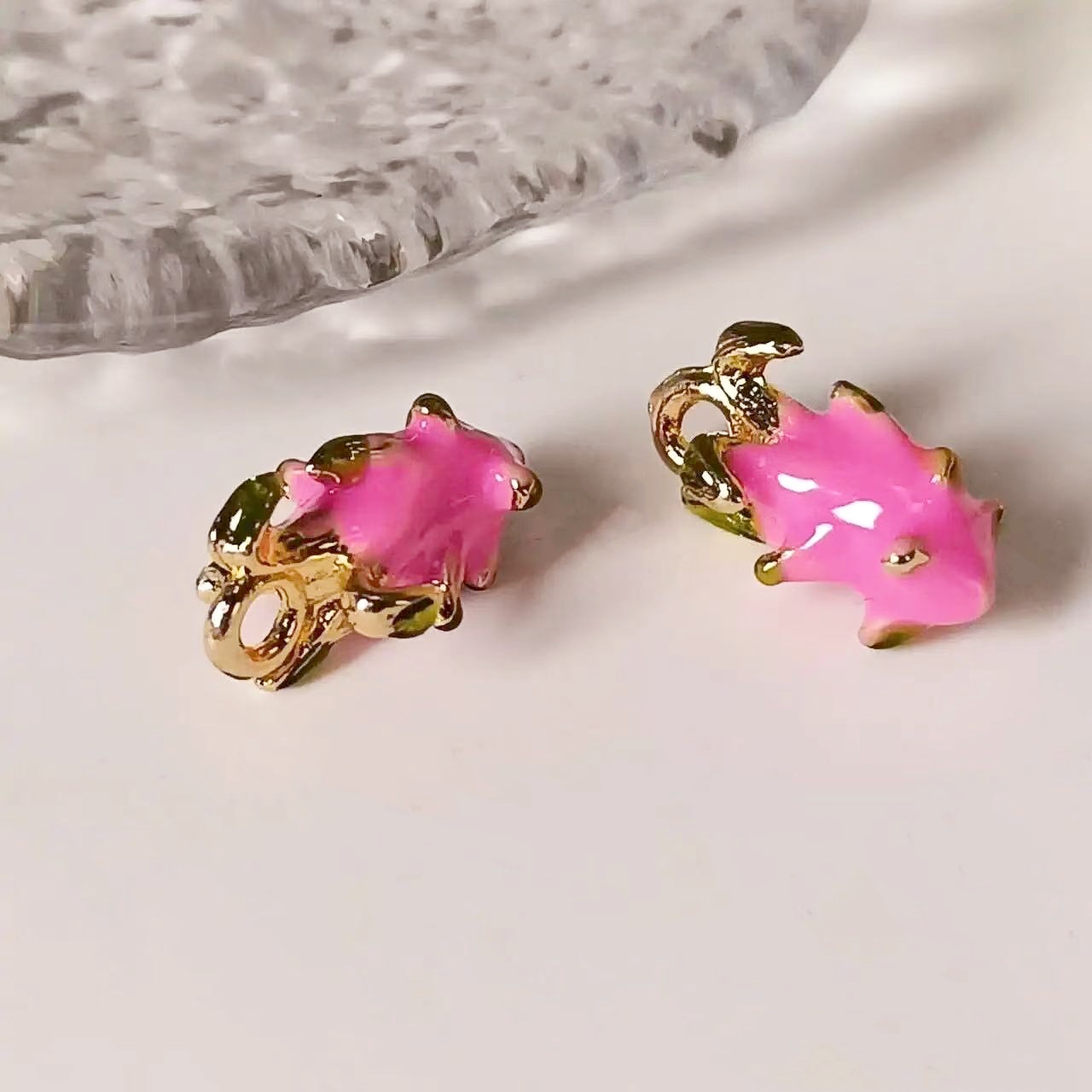 20g Weight Pendant Jewelry Making Type Charms, Earrings, Necklace Classification 10 PCS/Package Quantity Alloy Material Fruit Pattern All Seasons Season Plating Design Cute Style 10 PCS/Package Alloy Fruit Pendant Charms Earrings Necklace 8