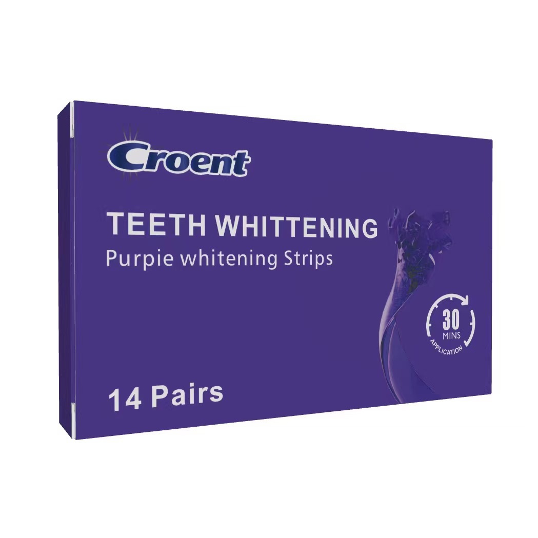 Cross-border Purple Teeth Whitening Strips for Daily Dental Care Wholesale