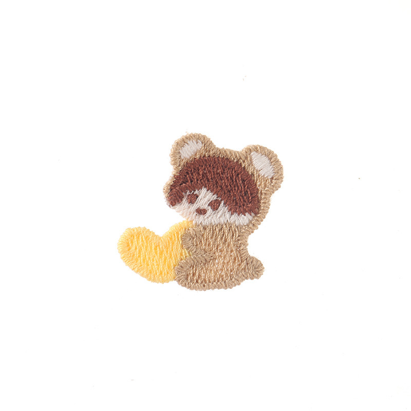 漫画小動物布ステッカー幼児と子供服アクセサリーミニ自己粘着刺繍ステッカー衣類アクセサリー DIY パッチステッカー卸売|undefined