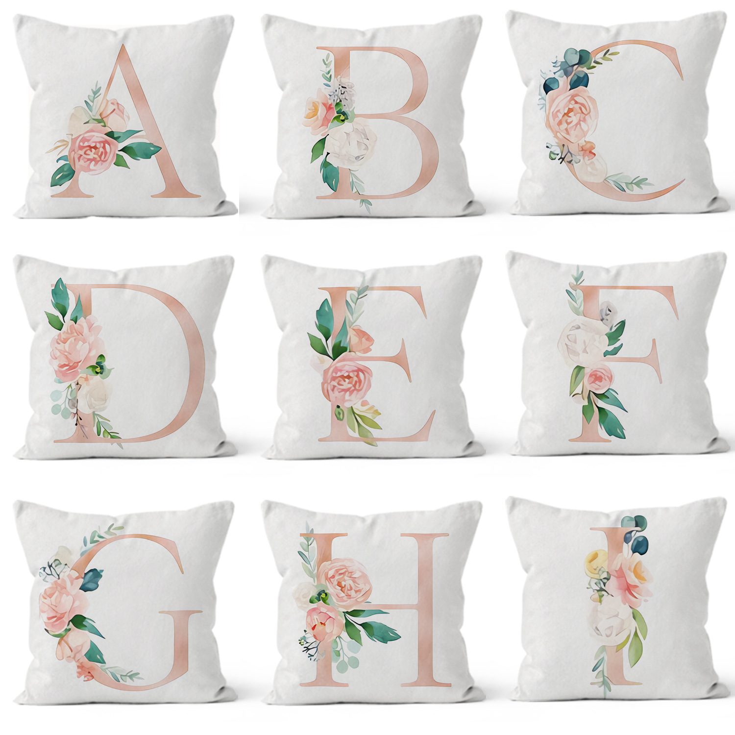 Amazon letra impresa almohada de día de San Valentín almohada de lino transfronteriza almohada festiva sala de estar sofá cama decoración del hogar