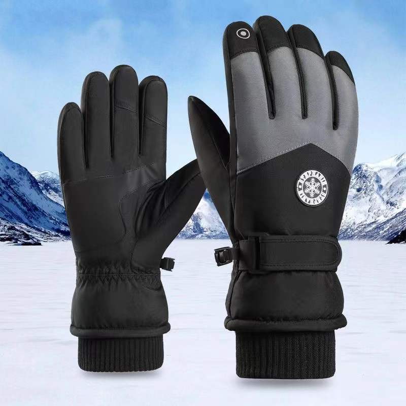 LZW圆标滑雪男款黑灰