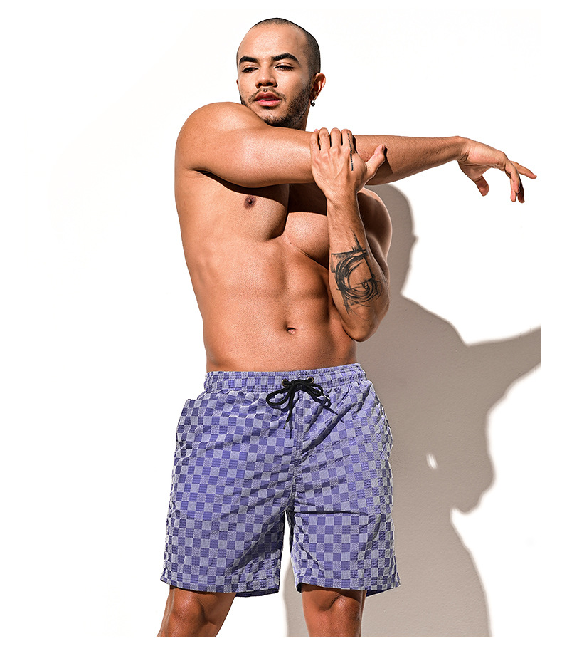 Desmiit Beach Pants Swim Trunks - Blue