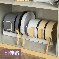 台所に鍋棚を置く家庭用鍋具収納棚戸棚下水槽棚神器層鍋蓋フライパン