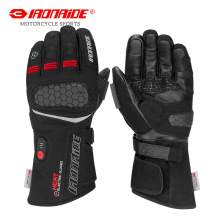 摩托车骑行发热手套冬季户外滑雪电热触屏智能手套新雪丽加绒手套