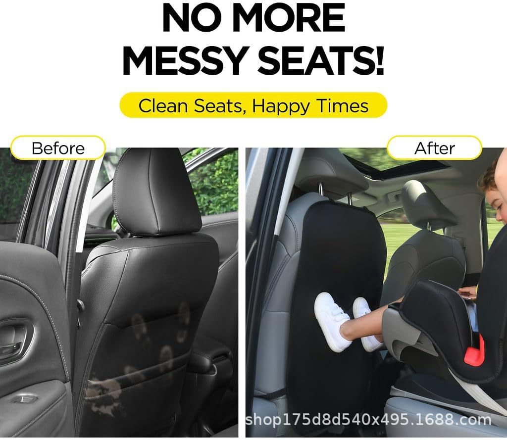 Cross-Border Car Backseat Hanging Bag Protective Cover Storage Bag Waterproof Kick Mat Seat Back Protector Rear Anti-Kick Pad