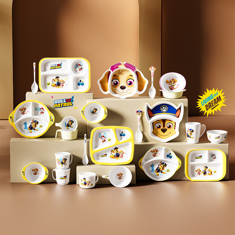 힐 왕 왕 팀 식기 베이비 분리기 플레이트 어린이 보충 식품 쌀 그릇 국수 그릇 물 컵 작은 숟가락 분할 디너 플레이트