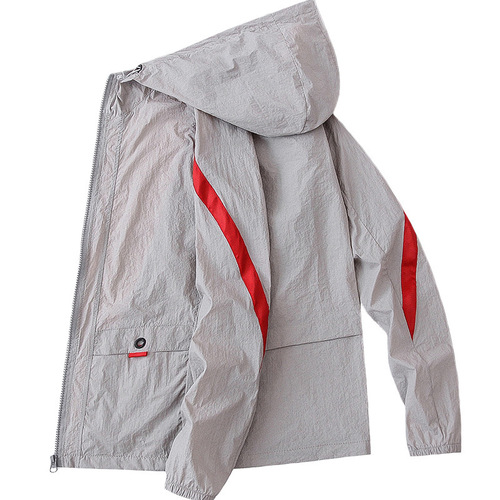 Summer men's clothing jacket UV protection skin-friendly ultra-thin ice silk breathable outdoor fishing suit wholesale