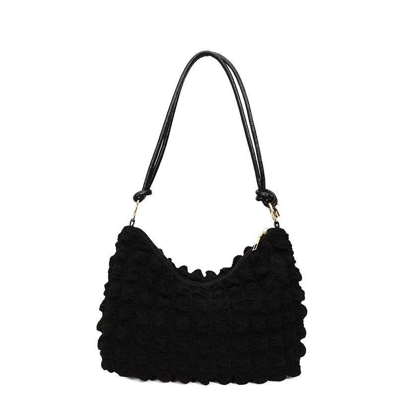 Comercio exterior crema blanca con bolso de hombro, bolso debajo de la axila, burbuja de nubes de nicho, textura lujosa, bolso de mujer universal image 6