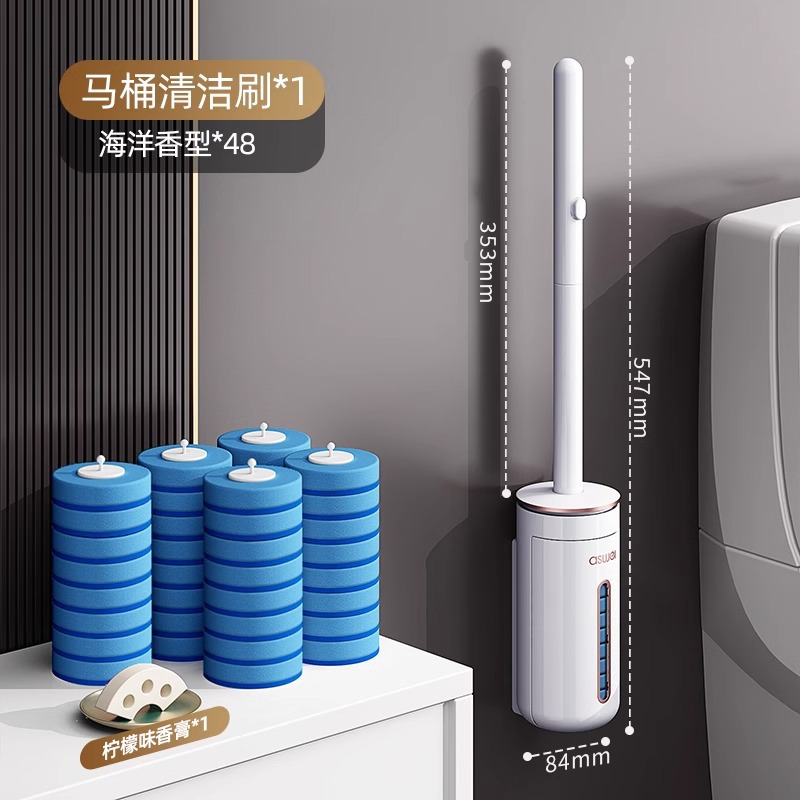 cepillo de inodoro desechable sin rincón muerto nuevo tipo de pared de lavado de inodoro artefacto de reemplazo de cabeza cepillo de limpieza