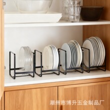 便捷取放日式家用餐具整理收纳架橱柜内餐盘架厨房碗碟沥水架神器