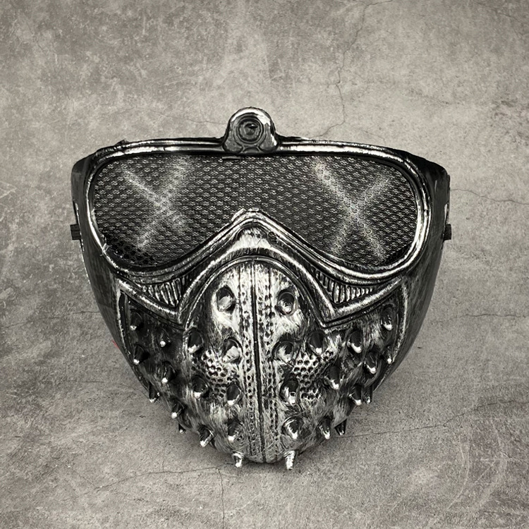 Halloween Watch game surrounding watchdog mask cos wrench mask pvc Halloween performance punk props mask_voghion.com