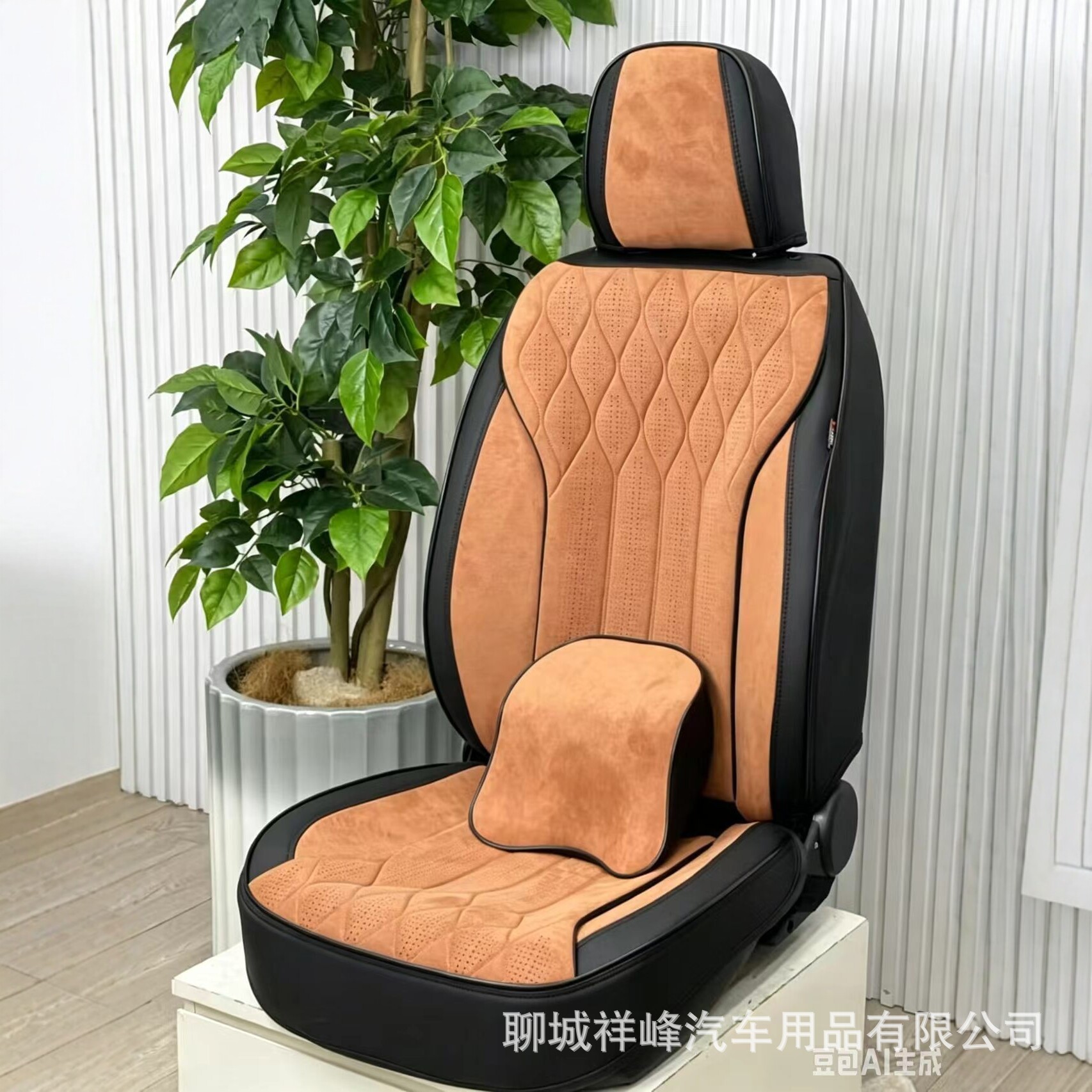 All-Inclusive Suede Leather Seat Covers for All Seasons, Nappa Leather Universal Car Seat Covers, Export Wholesale