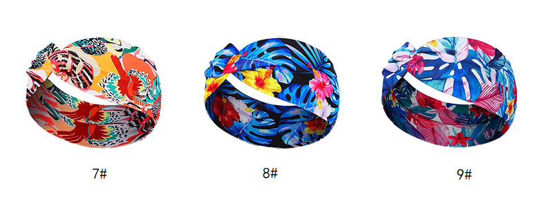 Simple Style Plaid Bow Knot Cloth Printing Hair Band display picture 2