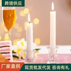 ヨーロッパ風のシンプルな花の底のガラスの燭台のロマンチックな食卓のろうそく台の創意的な家庭装飾の家庭用の道具