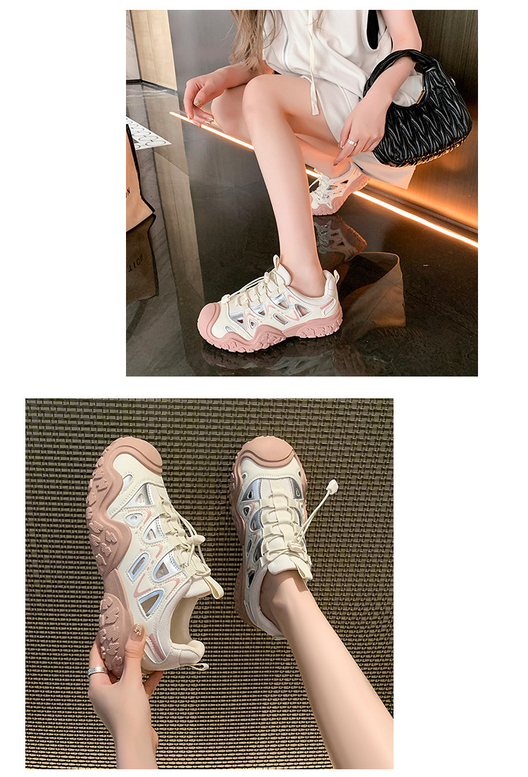 Damen Chunky Sneaker Für Freizeit Und Wandern Im Alltag_voghion.com