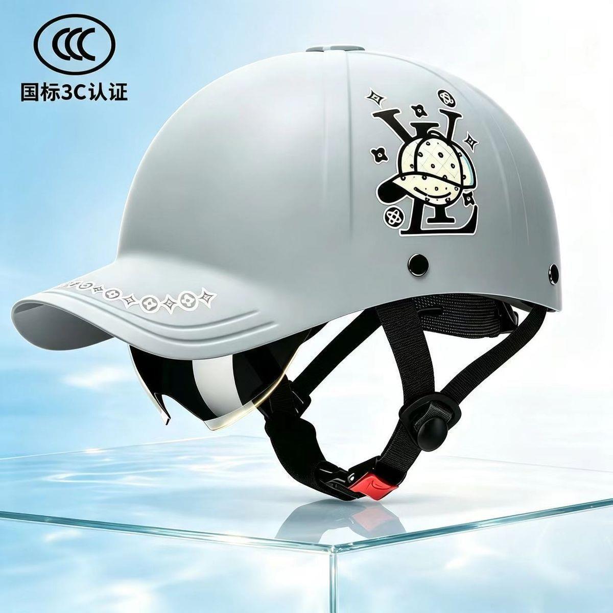 National standard duckbill helmet, motorcycle helmet, electric scooter helmet, women's baseball helmet, men's universal helmet, summer sun protection, breathable, and safe helmet