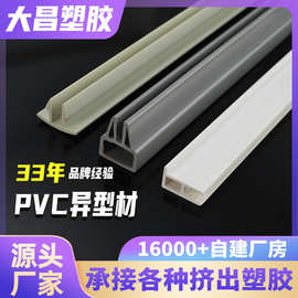 PVC异型材包边条双色软硬挤出塑料型材卡条夹条PVC装饰条挤塑加工