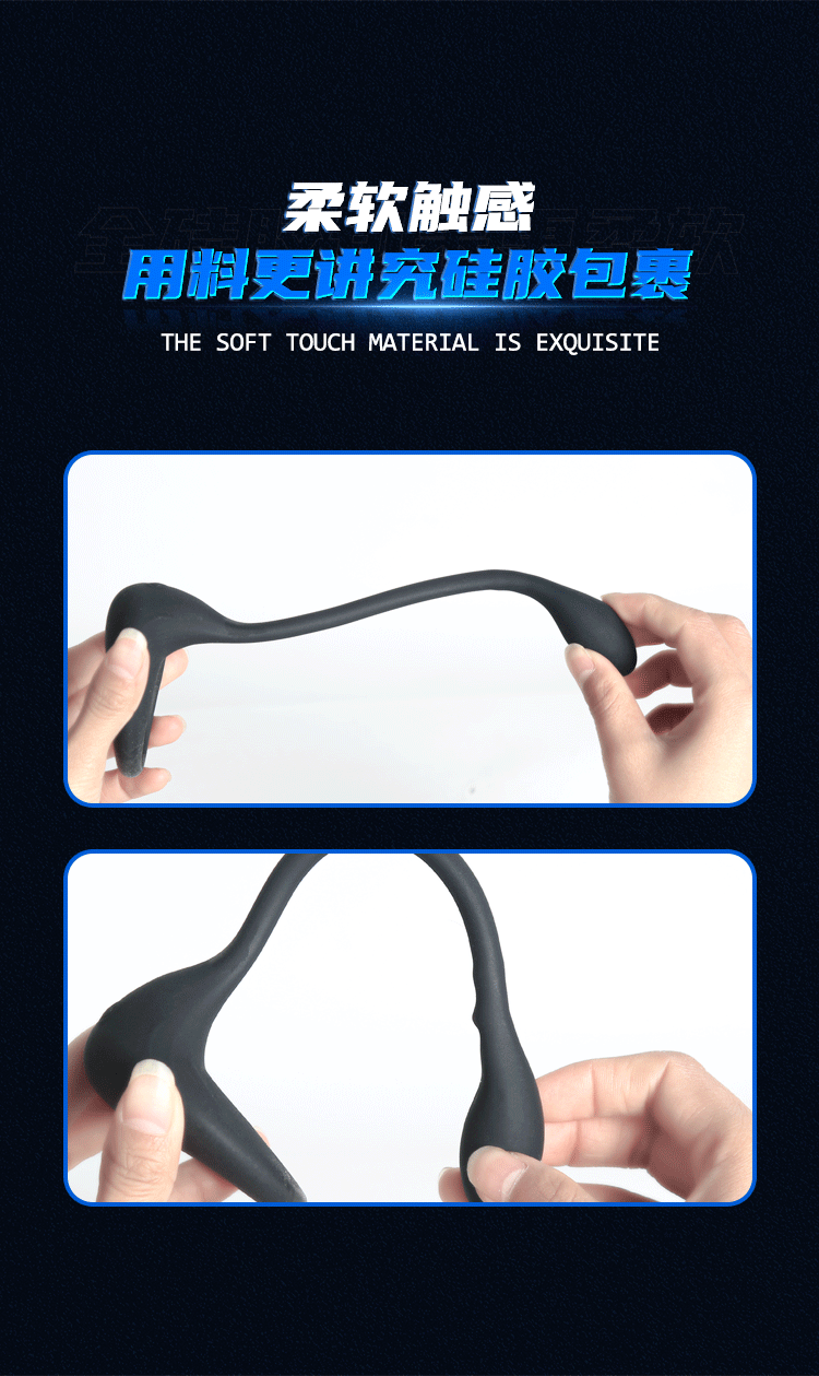 Remote Control Vibrating Prostate Massager with Silicone Body and Locking Ring — detail image 17