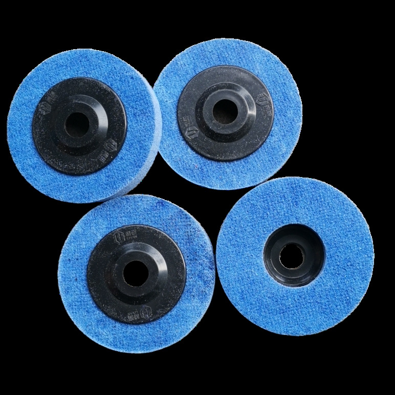 尼龙轮抛光轮角磨机抛光轮铝材抛光100*16不织布抛光轮海绵轮