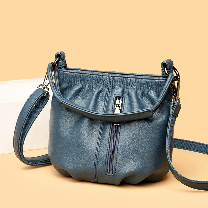 Handbag Women's Small Bag Summer 2024 New Bucket Bag Underarm Bag Casual Soft Leather Middle-aged Crossbody Bag_voghion.com