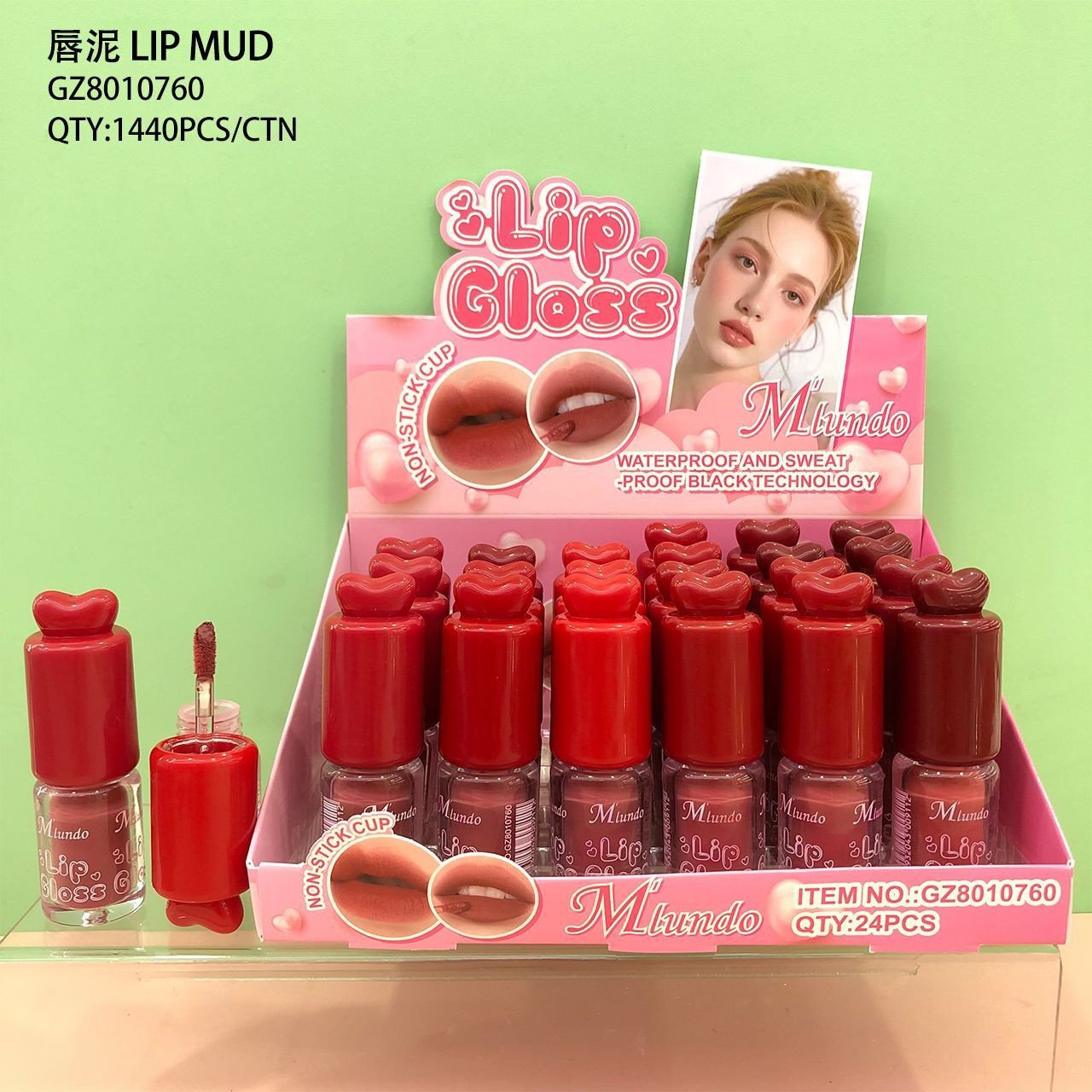 Transfronterizos MLUNDO esquinilla de color lipstick lip oil hidratación agua brillante lipstick maquillaje al por mayor
